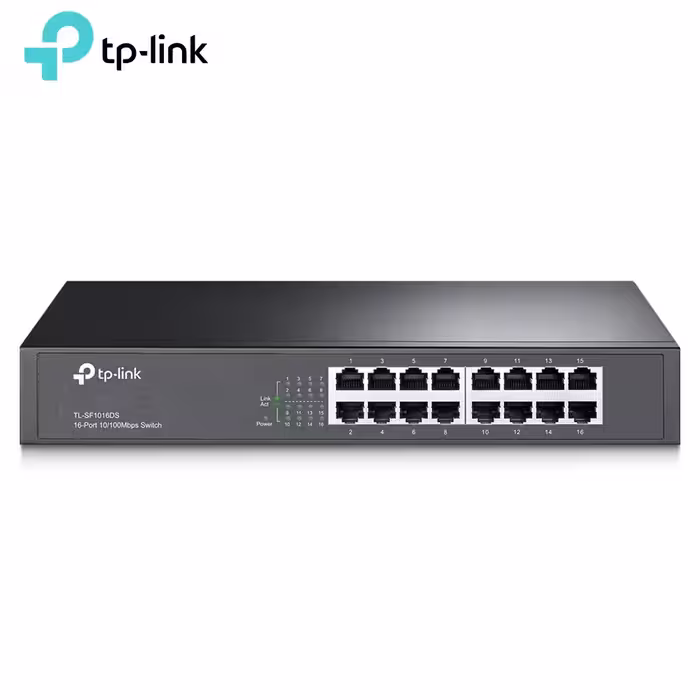 سوئیچ شبکه 16 پورت 10/100 تی پی لینک مدل TP-Link TL-SF1016DS