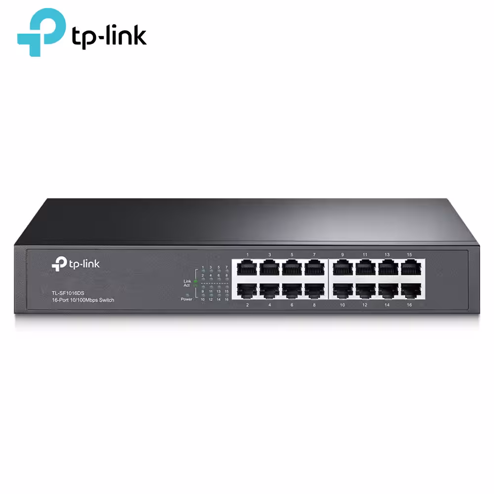 سوئیچ شبکه 16 پورت 10/100 تی پی لینک مدل TP-Link TL-SF1016DS
