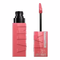 رژ لب مایع براق سوپر استی میبلین رنگ Rogue 145Maybelline Super Stay Vinyl Ink Rogue 145