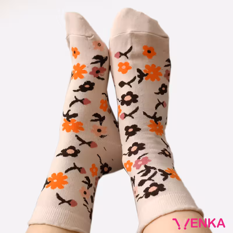 جوراب نیم ساق لبه دار 0199