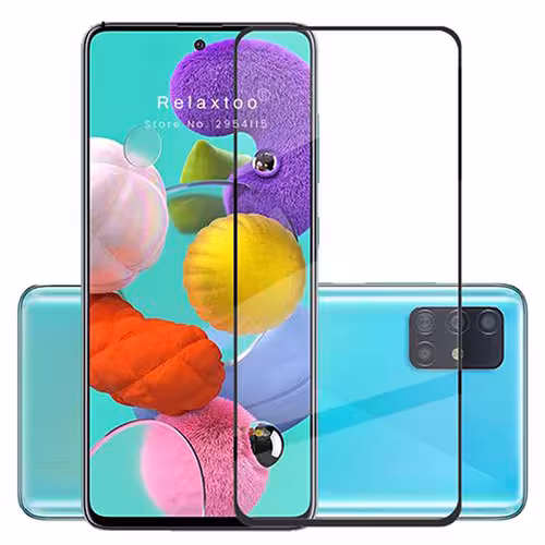 محافظ صفحه نمایش شیشه ای full cover SAMSUNG A51
