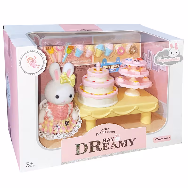 اسباب بازی طرح خانه خرگوش مدل کیک و دونات کد 6703