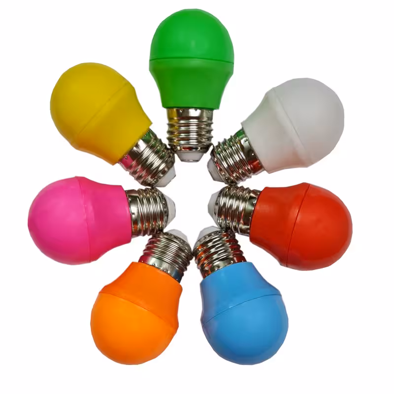 چراغ خواب مدل پاور 3 وات پایه رنگی مجموعه 7 عددی