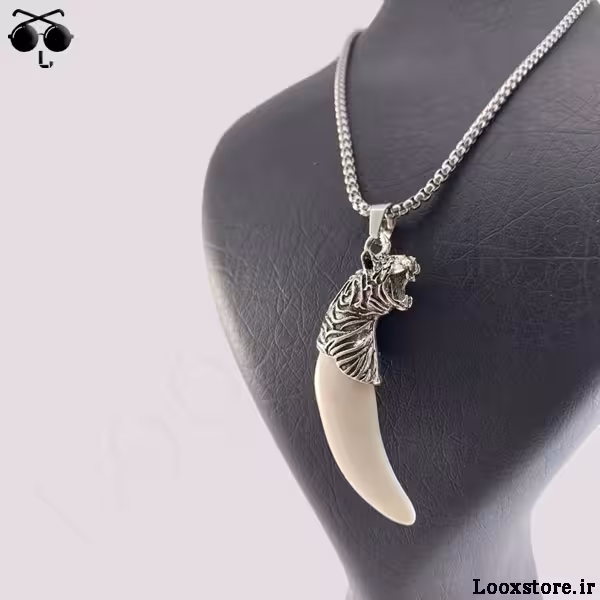 گردنبند ببر و عاج فیل گنگ بالا و خفن