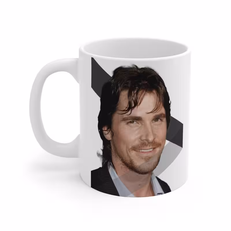 ماگ طرح کریستین بیل Christian Bale مدل NM1919
