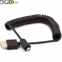 کابل HDMI 4K به Micro HDMI فنری مینی تک 1.2 متری