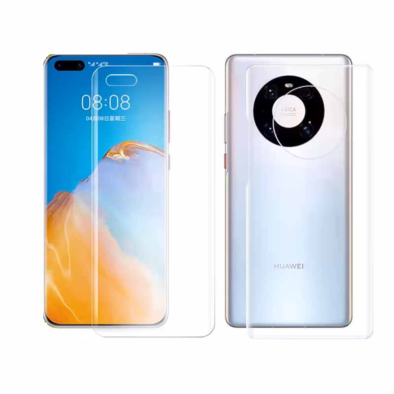 گلس هیدروژلی شفاف هواوی Mate 40 Pro Plus به همراه محافظ پشت