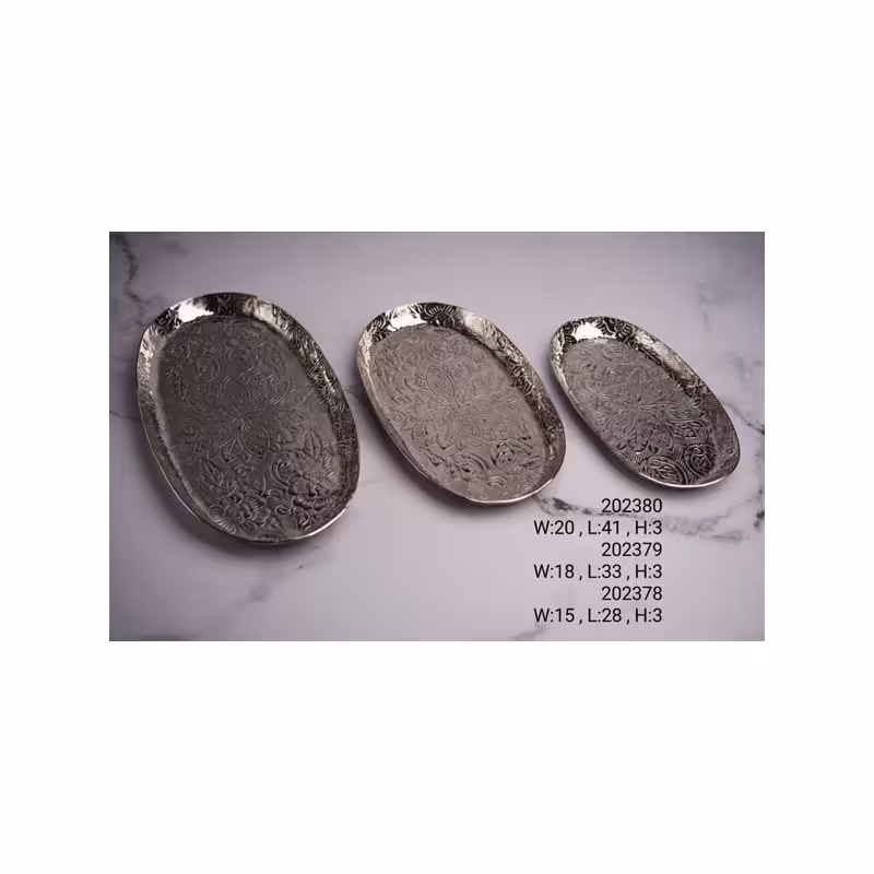 سینی بیضی استیل 202379