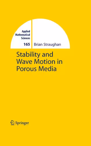 خرید و دانلود نسخه کامل کتاب Stability and Wave Motion in Porous Media
