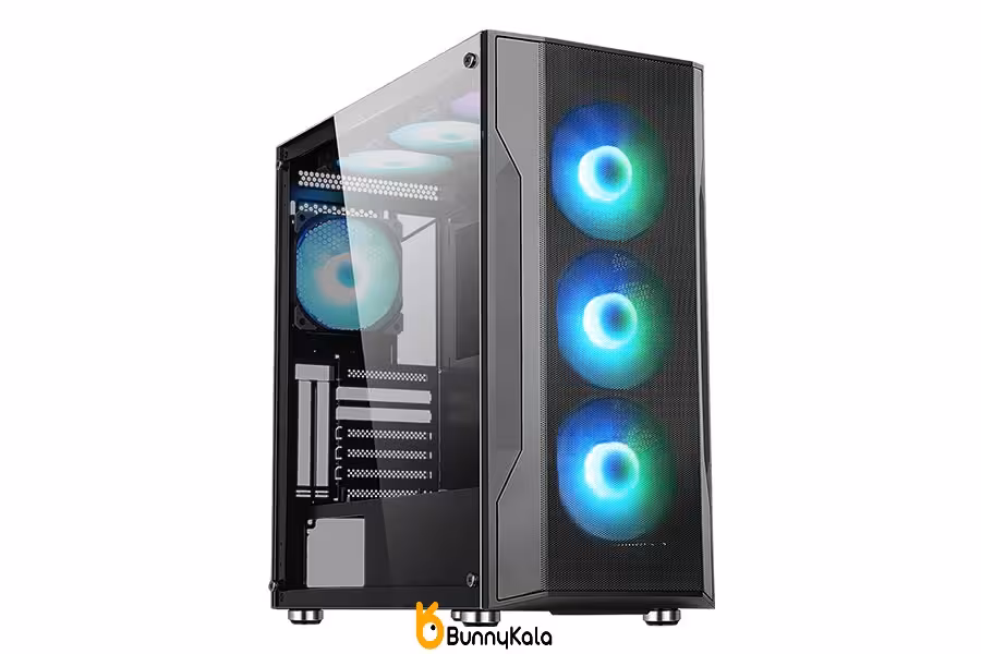 کیس کامپیوتر اوست مدل GT AV12 ARGB Mid Tower مشکی