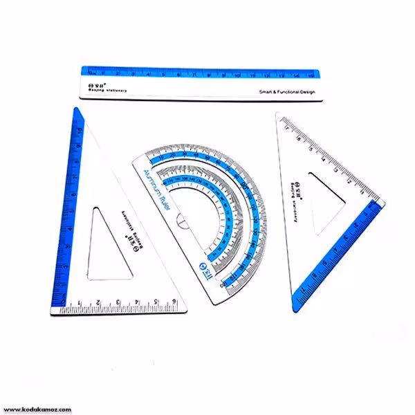 ست خط کش فلزی هپو کد 3601