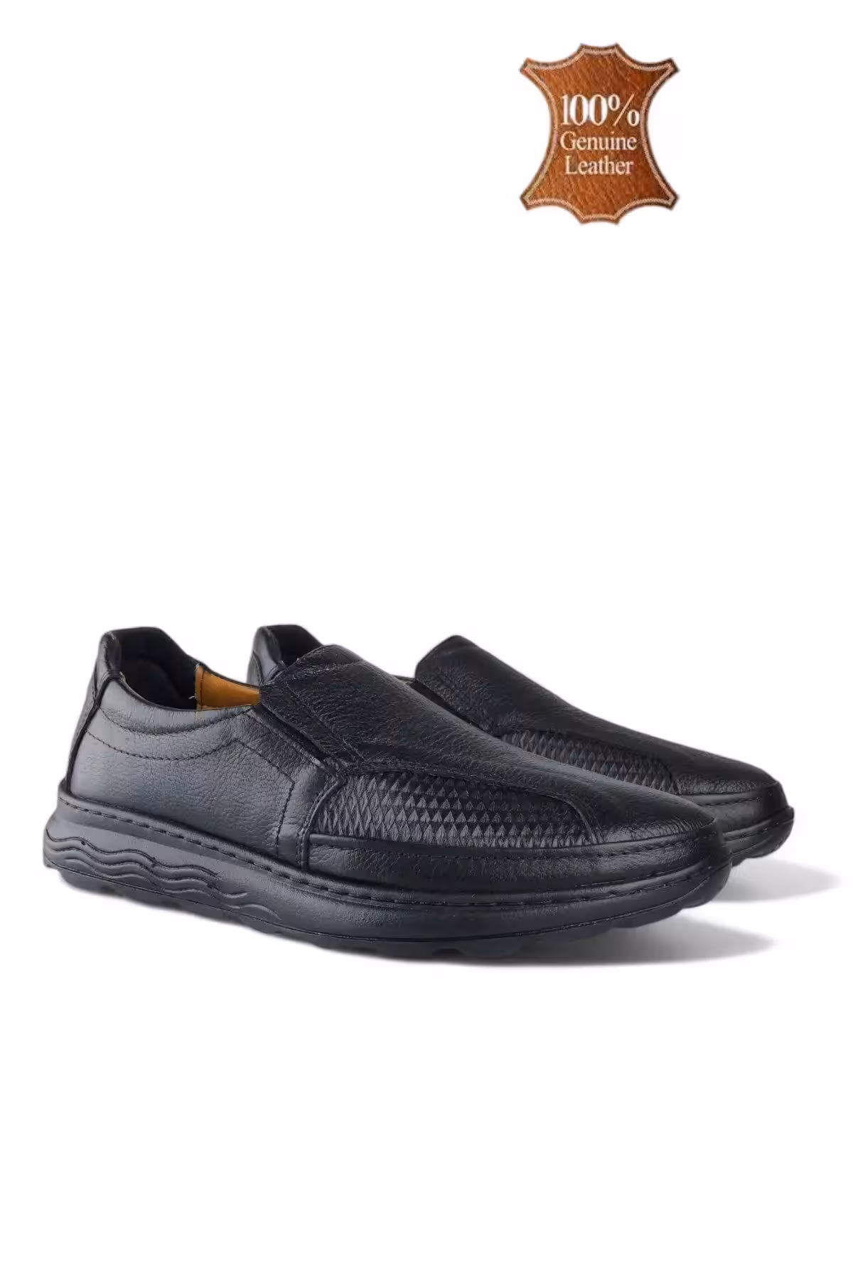 کفش رسمی مردانه روزمره با رویه چرم طبیعی و دارای پاپیونی بند دار. – 6005