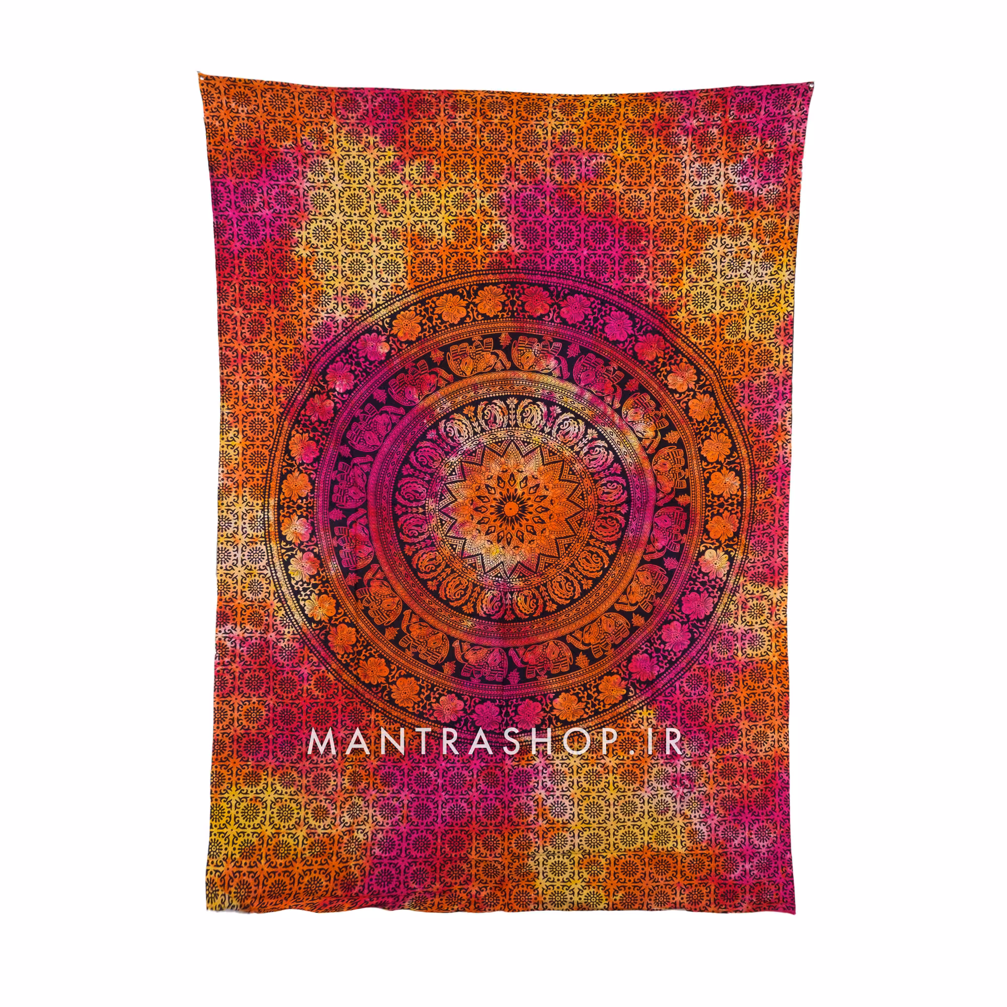 بکدراپ تپستری هندی طرح ماندالا (رو تختی یک نفره) کد 141