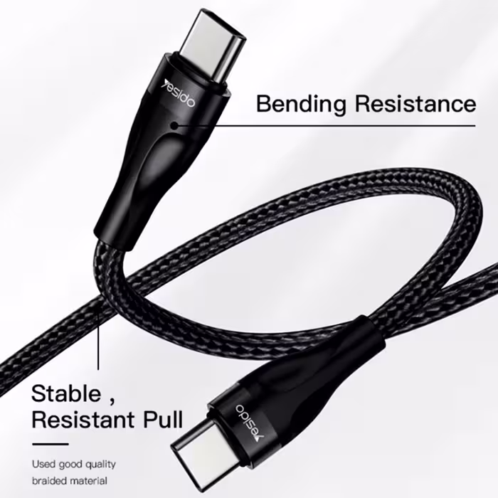 کابل تبدیل usb-C به usb-C یسیدو مدل CA83 طول 0.3 متر