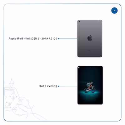 برچسب پوششی ماهوت مدل Road cycling مناسب برای تبلت اپل iPad mini (GEN 5) 2019 A2126