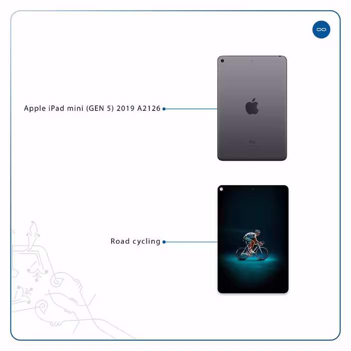 برچسب پوششی ماهوت مدل Road cycling مناسب برای تبلت اپل iPad mini (GEN 5) 2019 A2126