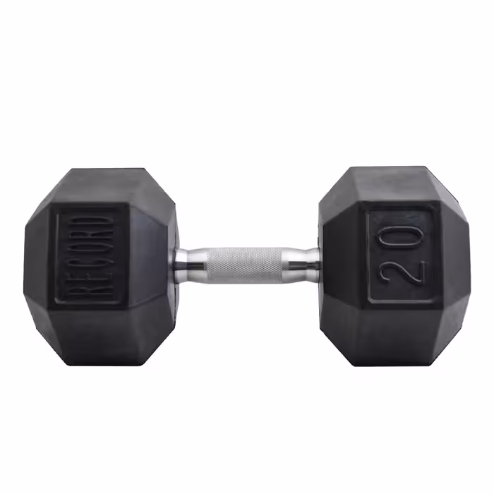 دمبل رکورد مدل 1400 وزن 20 کیلوگرم بسته 2 عددی