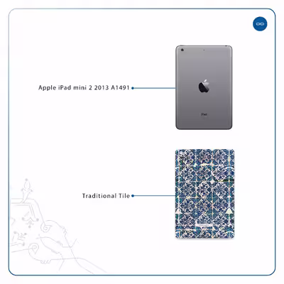 برچسب پوششی ماهوت مدل Iran-Tile1 مناسب برای تبلت اپل iPad mini 2 2013 A1491