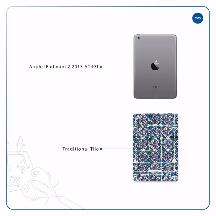 برچسب پوششی ماهوت مدل Iran-Tile1 مناسب برای تبلت اپل iPad mini 2 2013 A1491