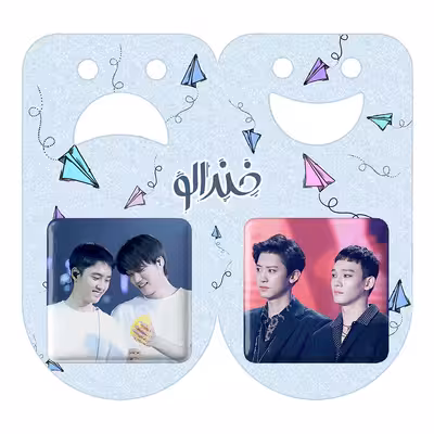 پیکسل خندالو مدل گروه EXO کد 1359113595 مجموعه 2 عددی