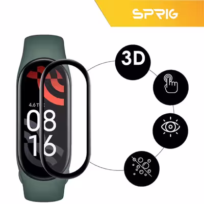 محافظ صفحه نمایش نانو اسپریگ مدل SPG مناسب برای ساعت هوشمند شیائومی Mi Band 7 بسته سه عددی