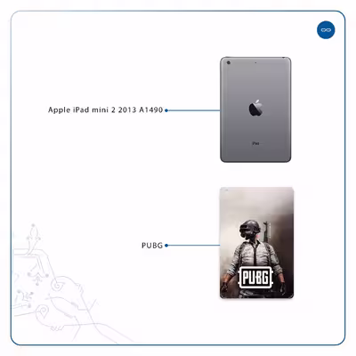 برچسب پوششی ماهوت مدل Pubg-Game مناسب برای تبلت اپل iPad mini 2 2013 A1490
