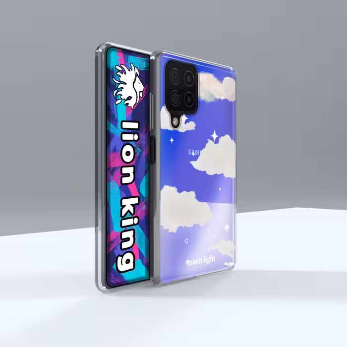  کاور لاین کینگ مدل هولوگرامی Cloud مناسب برای گوشی موبایل سامسونگ Galaxy A22 4G