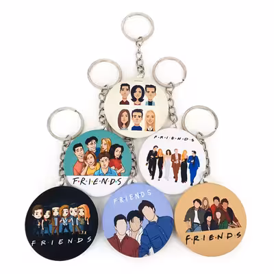 جاکلیدی خندالو طرح فرندز کد 244B مجموعه 6 عددی