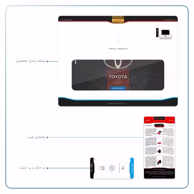برچسب پوششی ماهوت مدل TOYOTA-Logo مناسب برای تبلت اپل iPad Pro 11 (GEN 2) 2020 A2068
