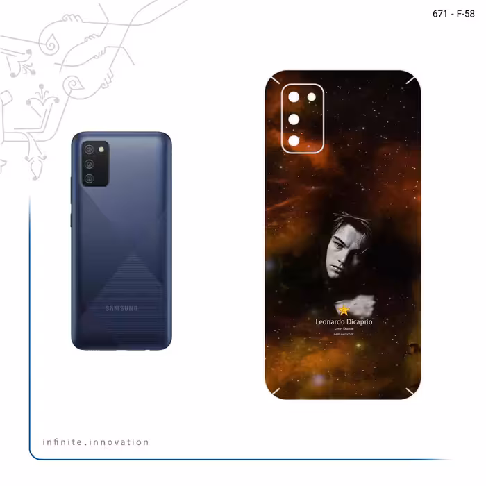 برچسب پوششی ماهوت مدل Leonardo Dicaprio مناسب برای گوشی موبایل سامسونگ Galaxy A02S