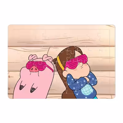 پازل 54 تکه طرح ابشارجاذبه مدل P861