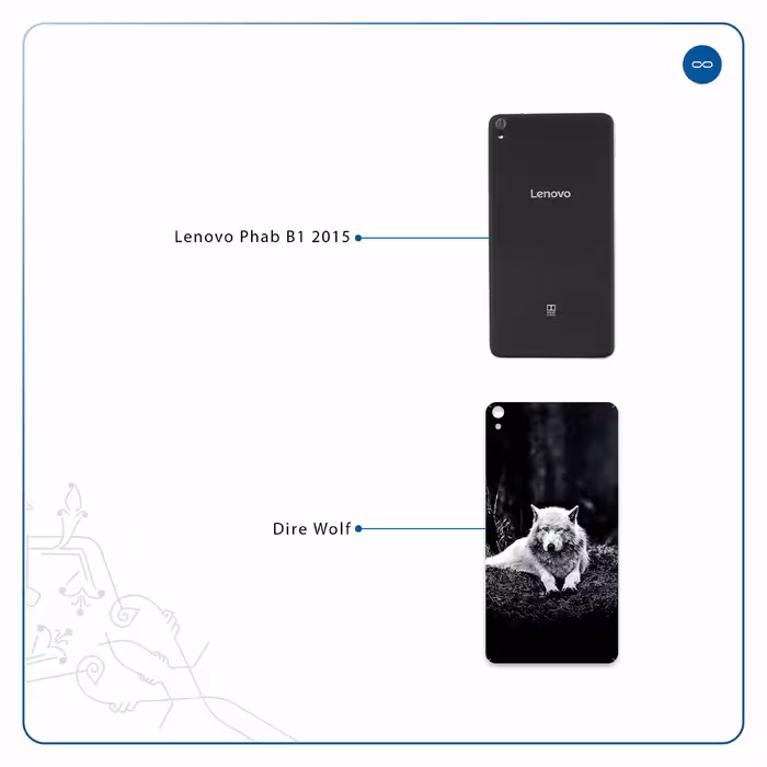 برچسب پوششی ماهوت مدل Dire Wolf مناسب برای تبلت لنوو Phab B1 2015