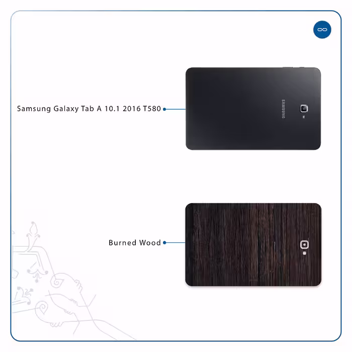 برچسب پوششی ماهوت مدل Burned Wood مناسب برای تبلت سامسونگ Galaxy Tab A 10.1 2016 T580