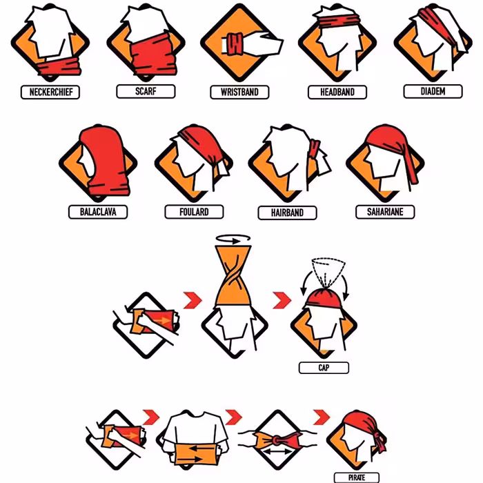 دستمال سر و گردن ویند اکستریم مدل Cock کد F2021