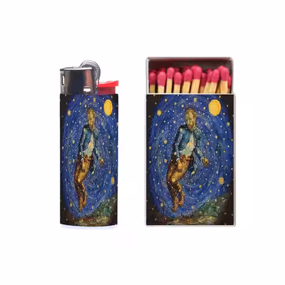 فندک مدل ونگوک  کد 728 به همراه کبریت