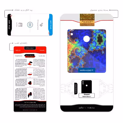 برچسب پوششی ماهوت مدل Mathematical Geometric Shape 5 مناسب برای گوشی موبایل شیائومی Redmi Note 7