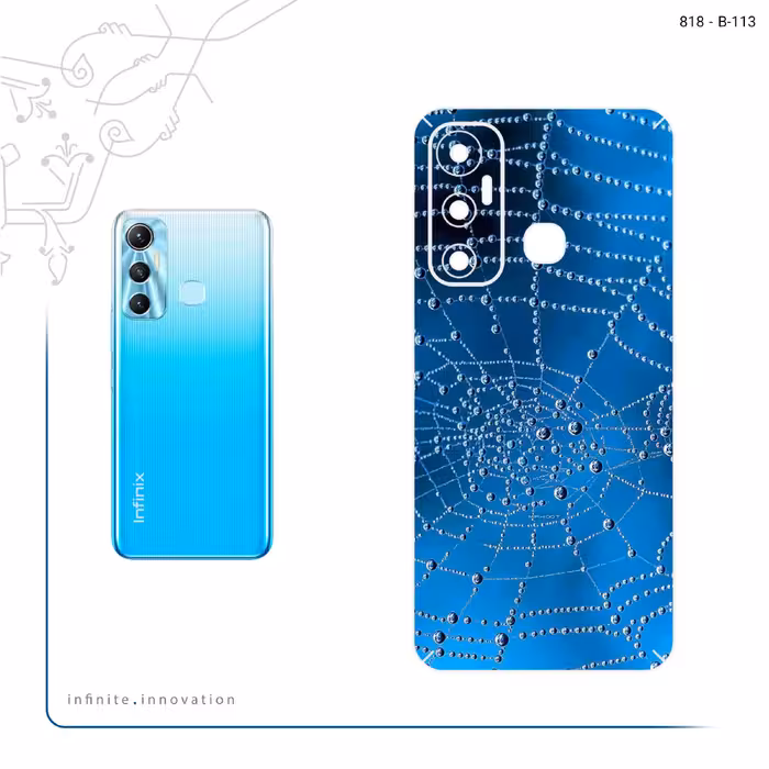 برچسب پوششی ماهوت مدل Spider web مناسب برای گوشی موبایل اینفینیکس Hot 11