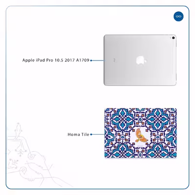 برچسب پوششی ماهوت مدل Homa Tile مناسب برای تبلت اپل iPad Pro 10.5 2017 A1709