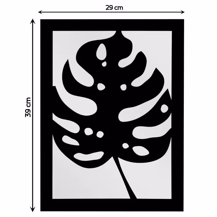 تابلو آینه الف طرح برگ کد M-123 مجموعه 3 عددی 
