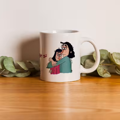 ماگ طرح بهترین دوست مدل آیناز 