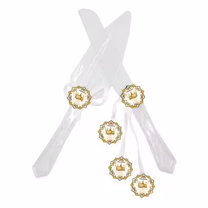 کارد کیک بری تم تولد تاج سفید