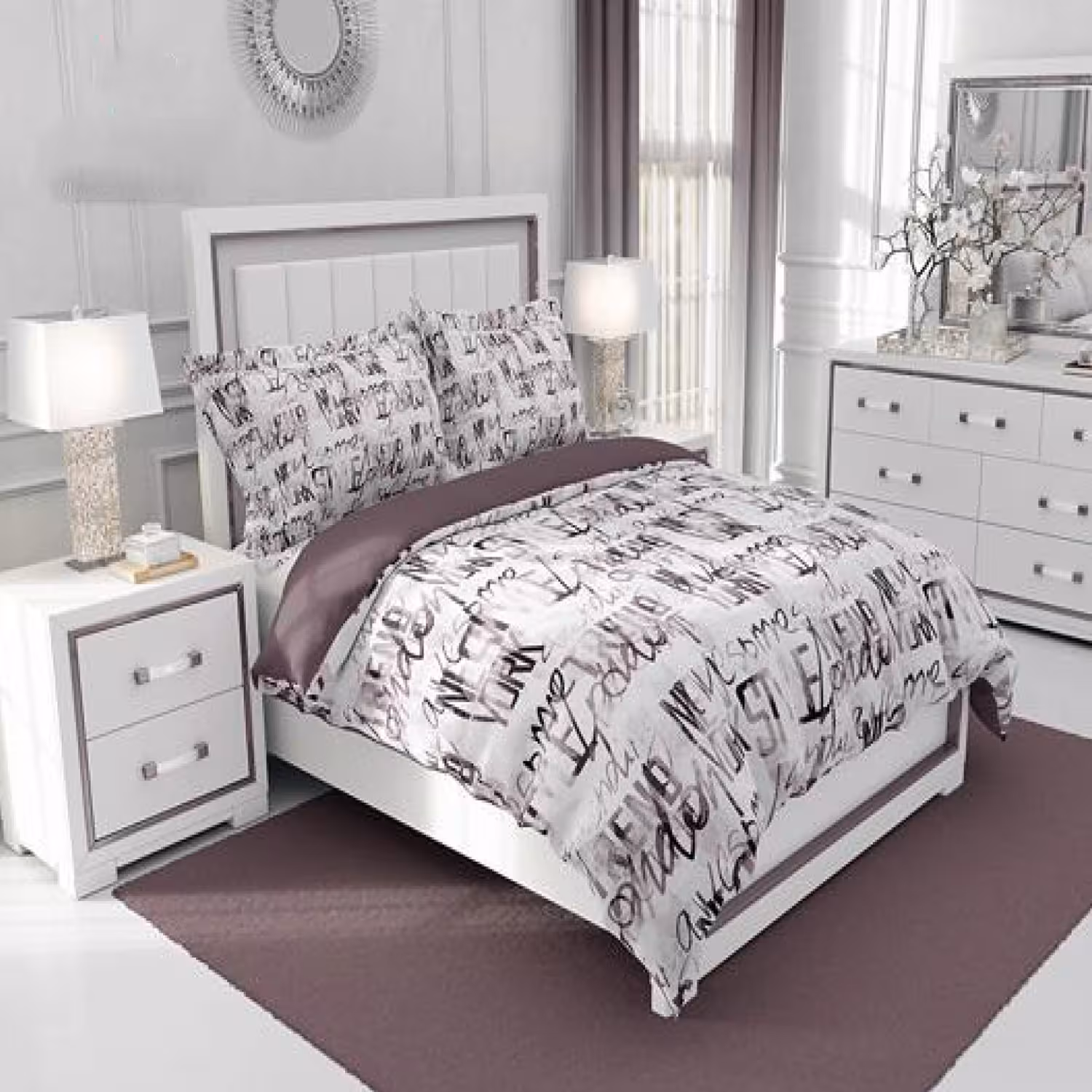 سرویس روتختی طرح‌دار چیداری مدل 1009