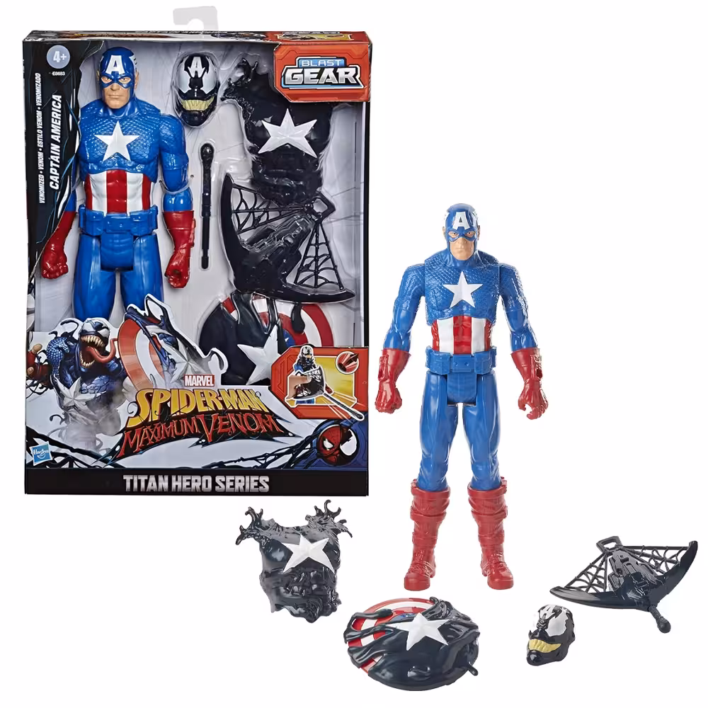 اکشن فیگور کاپیتان آمریکا مدل تبدیل به ونوم Hasbro