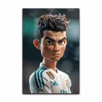تابلو شاسی گوفی مدل فوتبالی طرح کریستین رونالدو کد CR7 CART25 | دنیای قاب