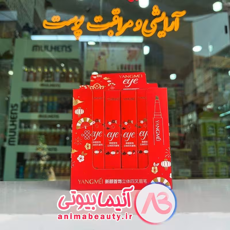 هاشور ابرو چهار خط ضد آب 3 رنگ YANGMEI