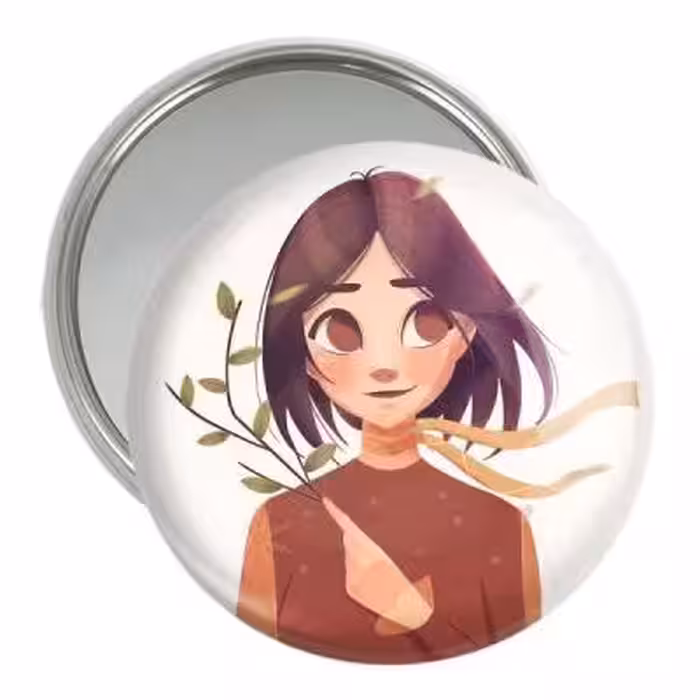 آینه جیبی خندالو مدل دخترانه کد 25647