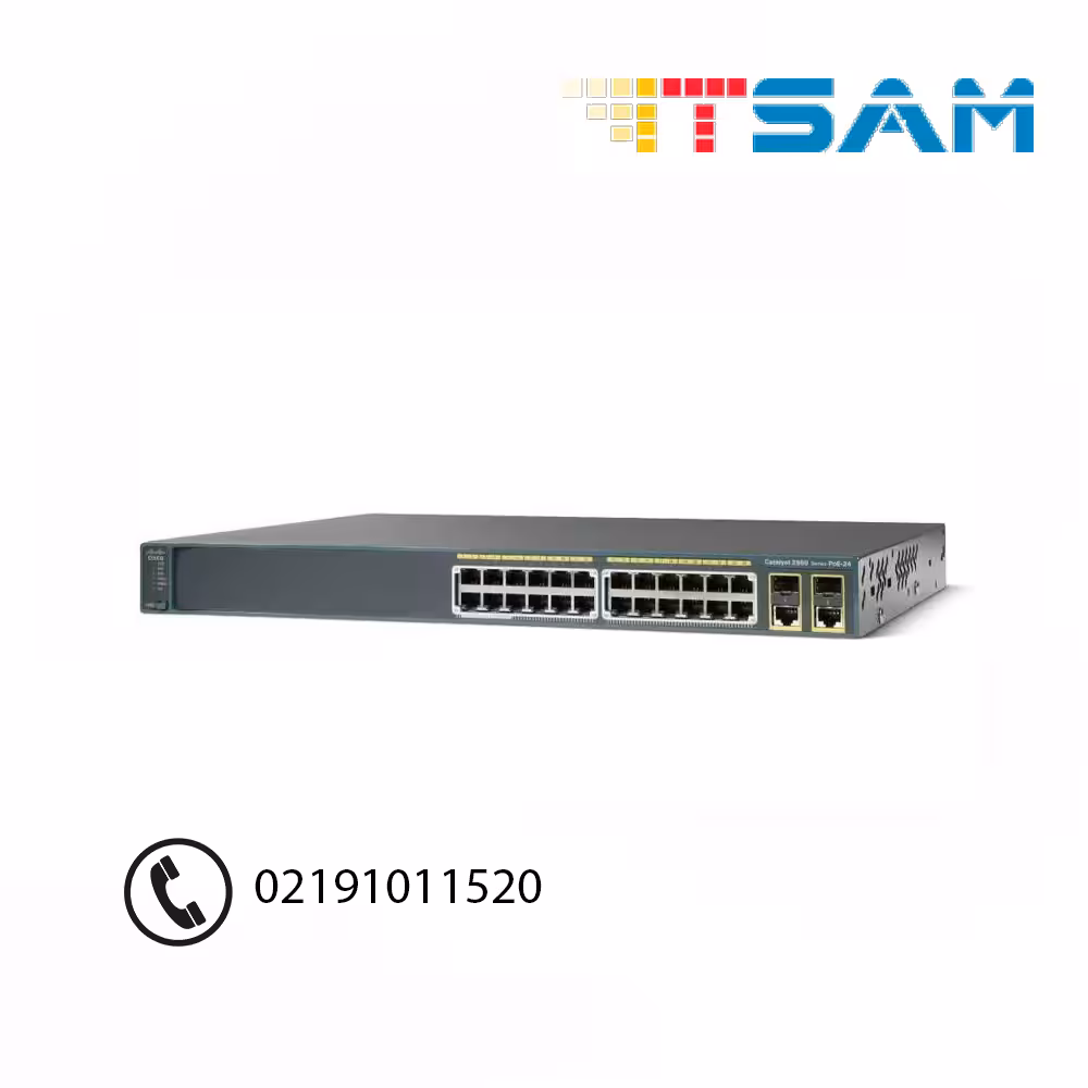سوئیچ سیسکو مدل WS-C2960Plus-24PC-L