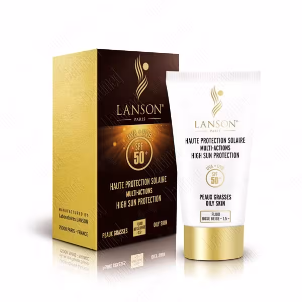 فلویید ضدآفتاب لانسون شماره 1.5 مدل Rose Beige حجم 40 میلی‌لیتر