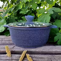 قابلمه گرانیتی سایز 28 پیلو خاکستری PILAU طرح اسنو هپی