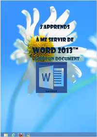 خرید و دانلود نسخه کامل کتاب J'apprends à me servir de Word 2013: Faire un document avec Word 2013